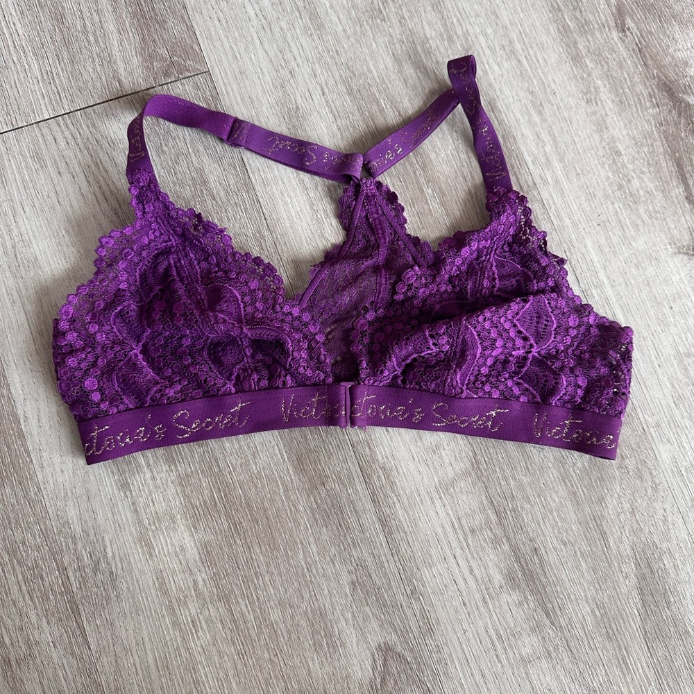 Victoria's Secret Deep Purple Lace Bralette
